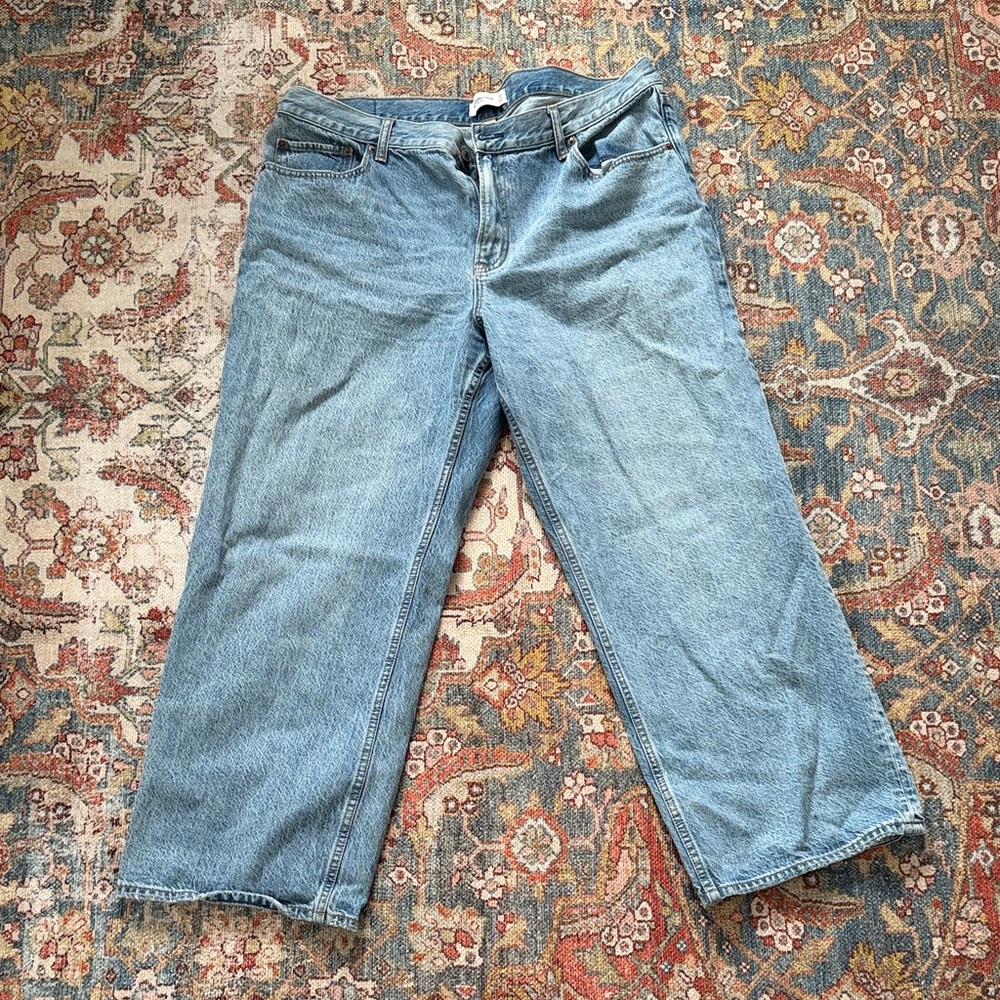 Abercrombie & Fitch Mid Rise Light Blue Jeans